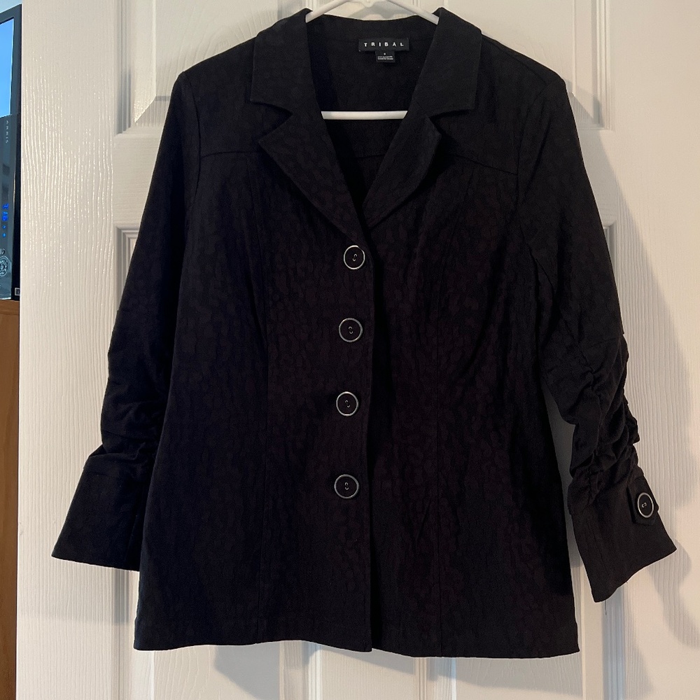 Tribal Jacket/Blazer, Black, Size 6